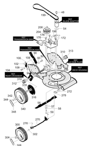 Part Location Diagram of 643617 Briggs and Stratton Wheel, Drive